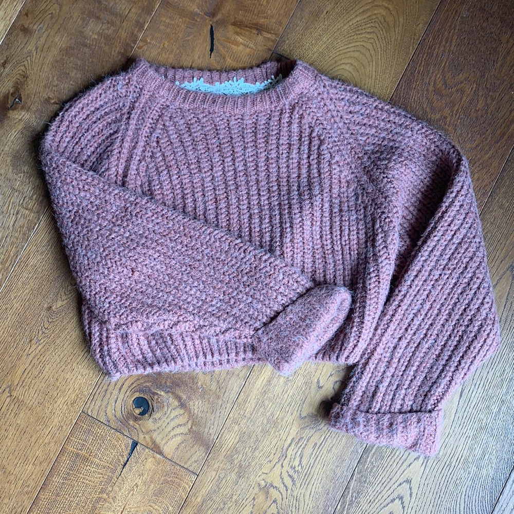 Chunky cable knit sweater